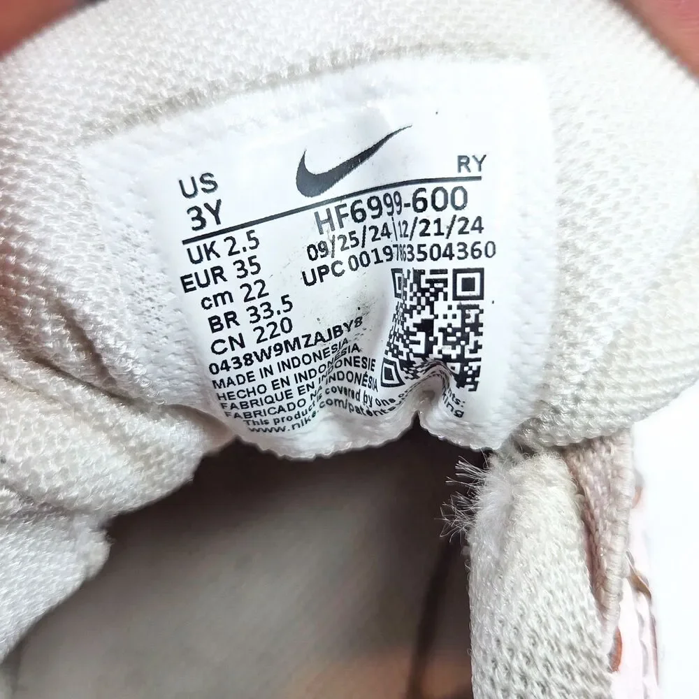 Nike Vomero 5 PS Pearl Pink Vast Grey Girls Running Sneakers 3Y